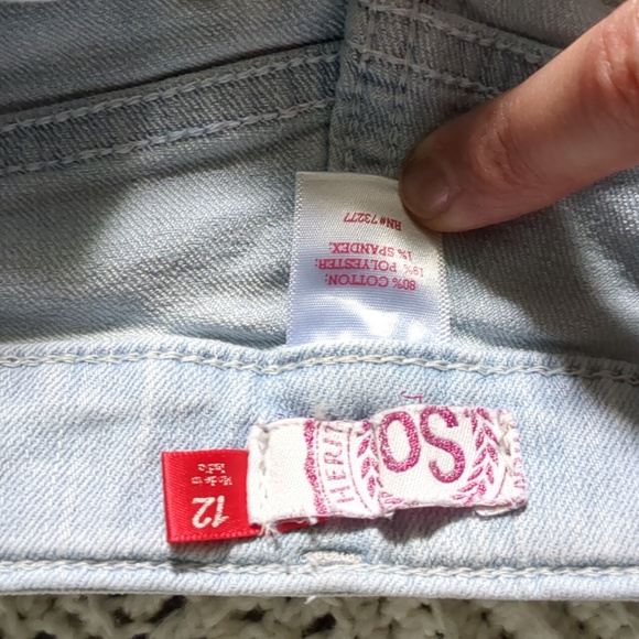 Jean Shorts Girls size 12 - Picture 3 of 4